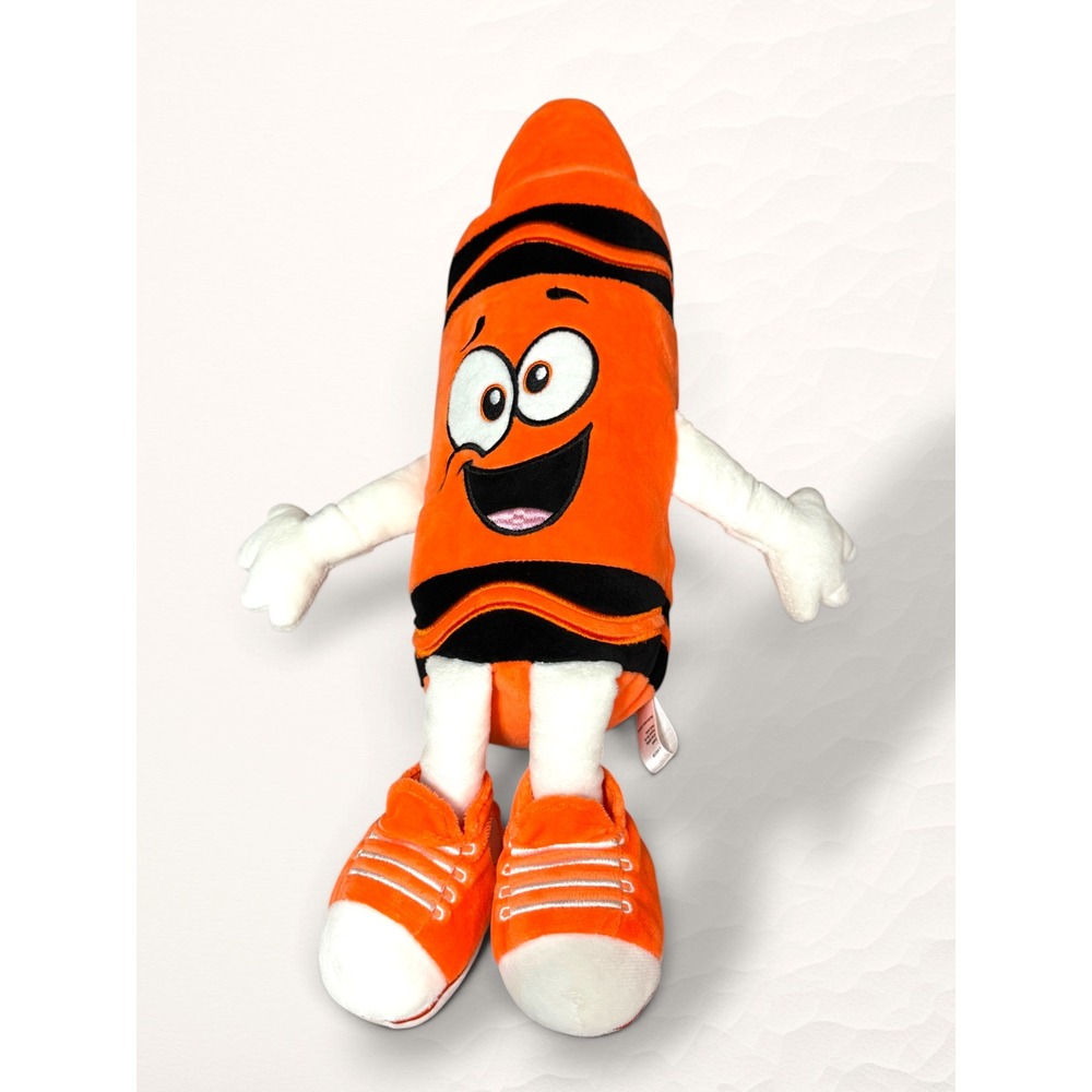 Crayola Plush Outrageous Orange Crayon 19" Orange Kidcore Stuffed Toy